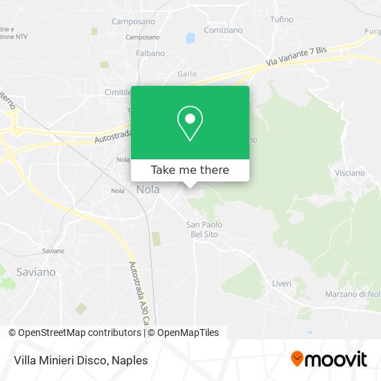 Villa Minieri Disco map