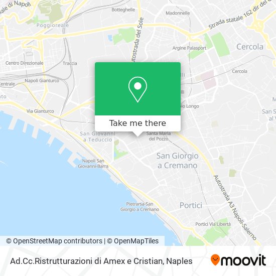 Ad.Cc.Ristrutturazioni di Amex e Cristian map