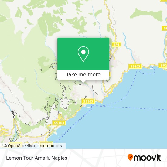 Lemon Tour Amalfi map