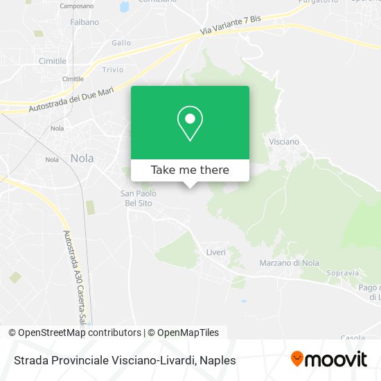 Strada Provinciale Visciano-Livardi map
