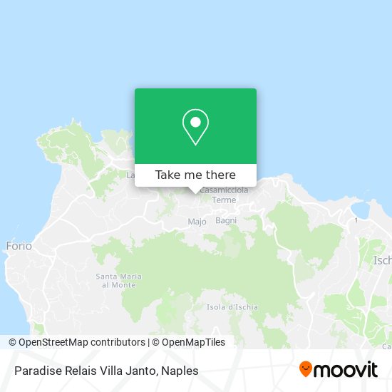 Paradise Relais Villa Janto map