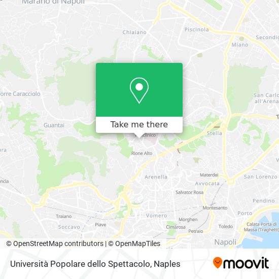 Università Popolare dello Spettacolo map