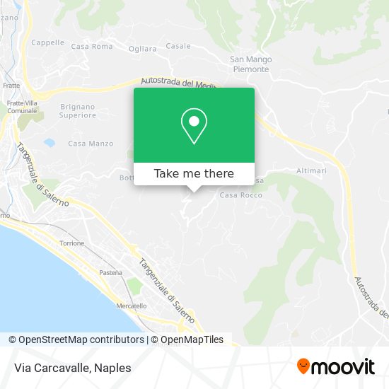 Via Carcavalle map