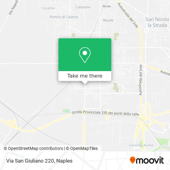 Via San Giuliano  220 map