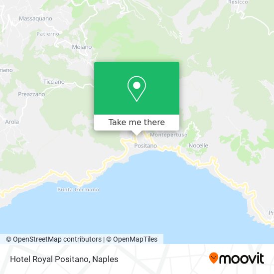 Hotel Royal Positano map
