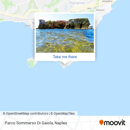 Parco Sommerso Di Gaiola map
