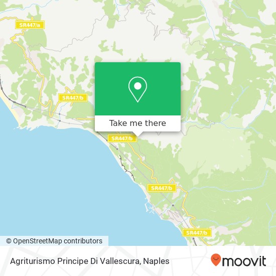 Agriturismo Principe Di Vallescura map