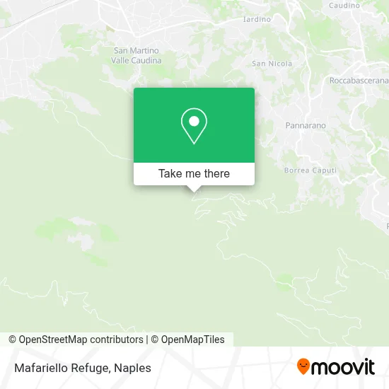 Mafariello Refuge map