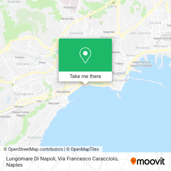 Lungomare Di Napoli, Via Francesco Caracciolo map
