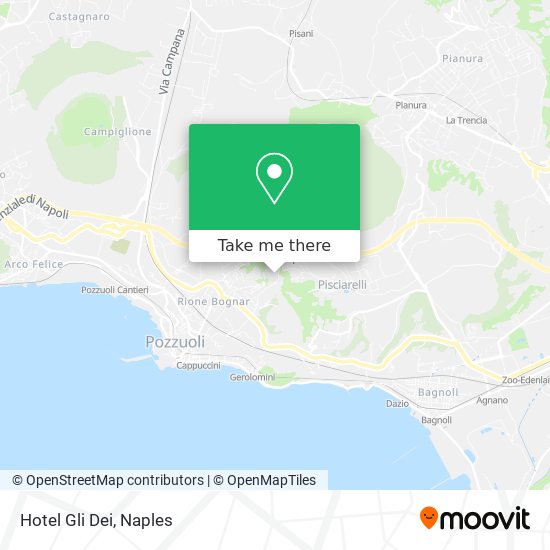 Hotel Gli Dei map