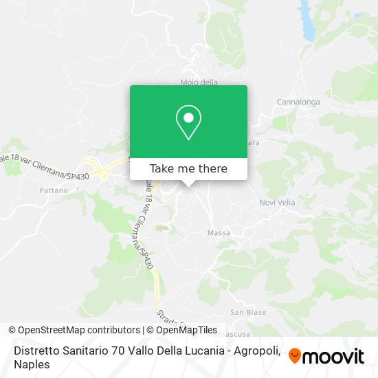 Distretto Sanitario 70 Vallo Della Lucania - Agropoli map