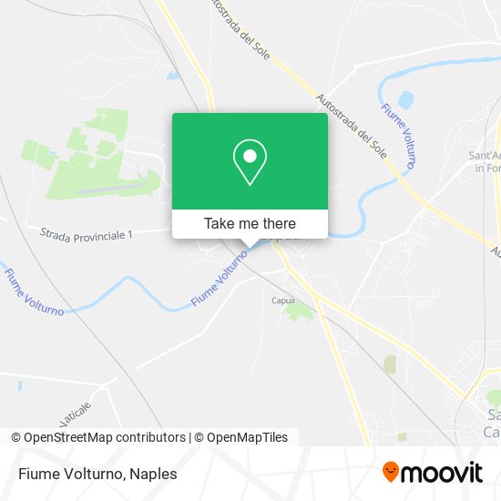 Fiume Volturno map
