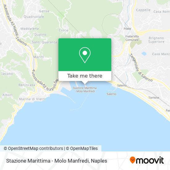 Stazione Marittima - Molo Manfredi map