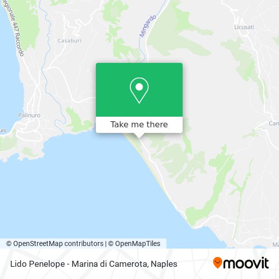 Lido Penelope - Marina di Camerota map