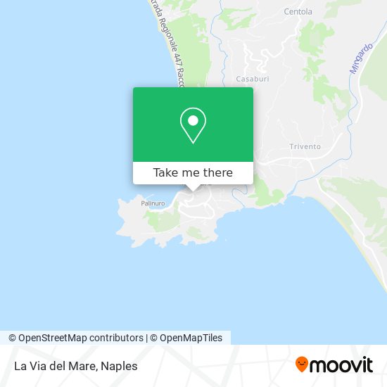 La Via del Mare map