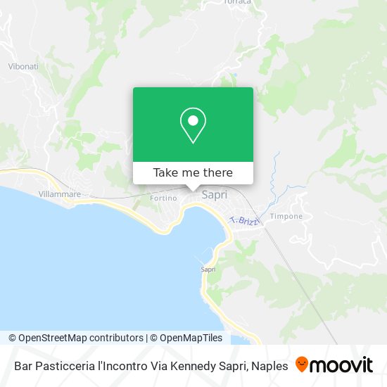 Bar Pasticceria l'Incontro Via Kennedy Sapri map