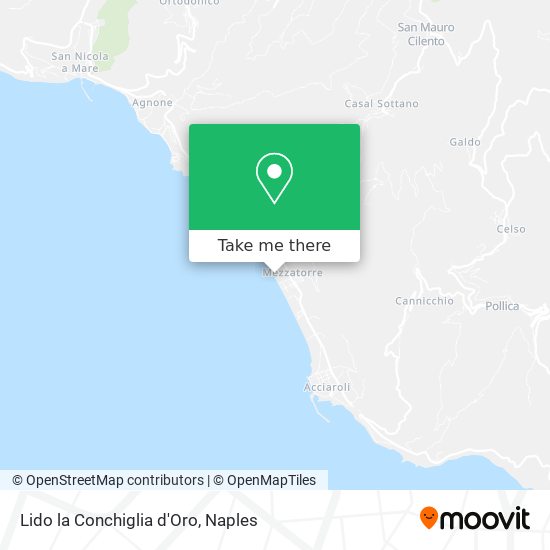 Lido la Conchiglia d'Oro map