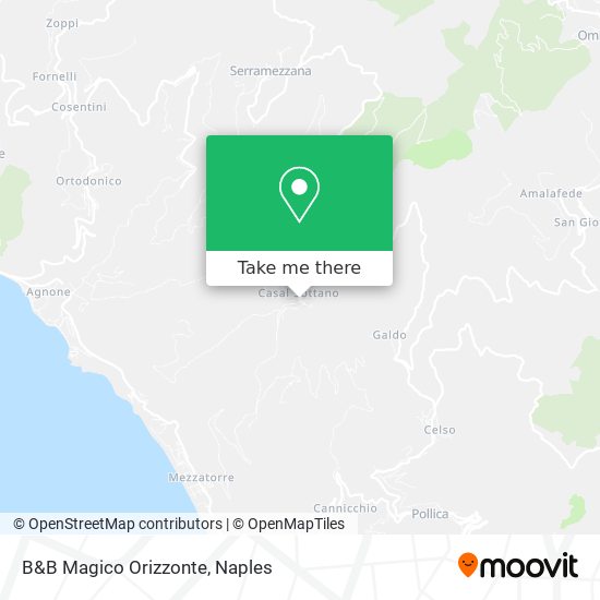 B&B Magico Orizzonte map