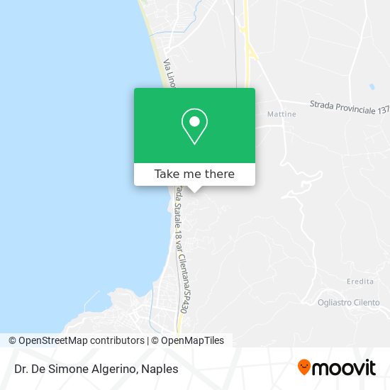 Dr. De Simone Algerino map
