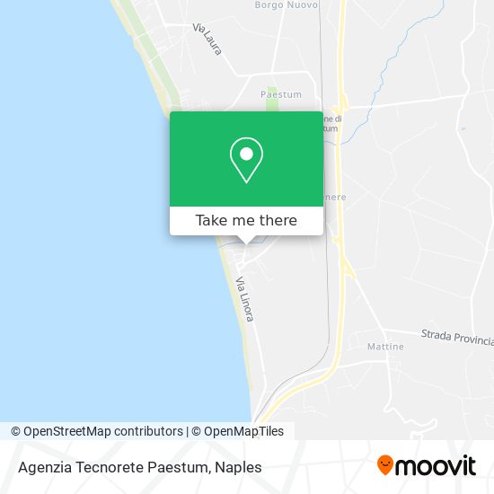Agenzia Tecnorete Paestum map