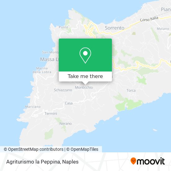 Agriturismo la Peppina map