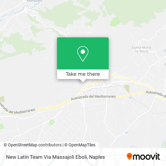New Latin Team Via Massajoli Eboli map