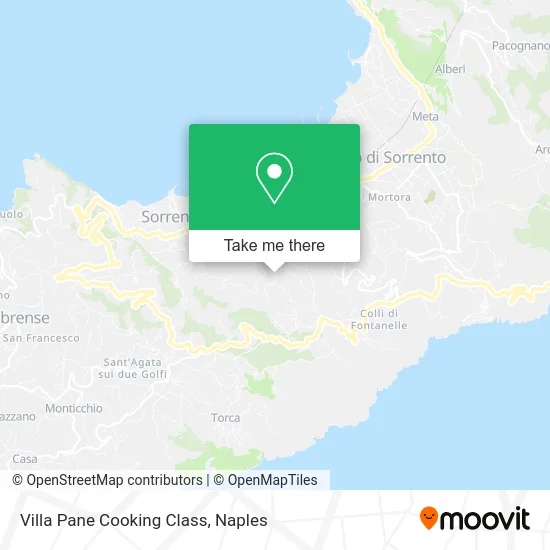 Villa Pane Cooking Class map