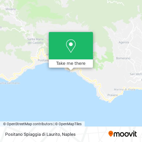 Positano Spiaggia di Laurito map