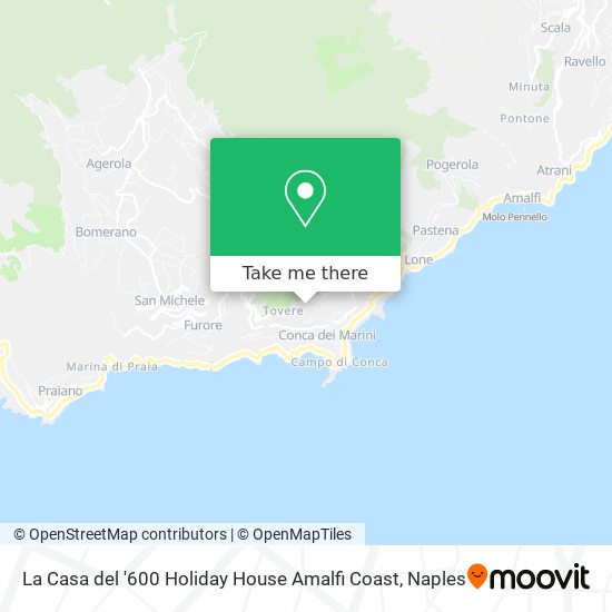 La Casa del '600 Holiday House Amalfi Coast map