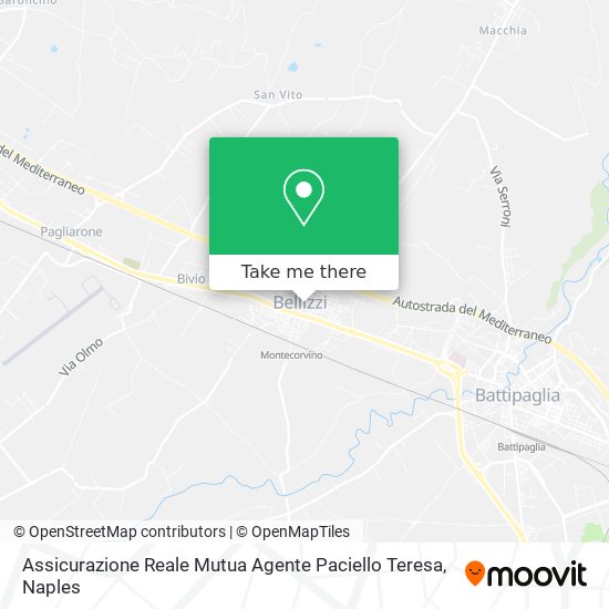 Assicurazione Reale Mutua Agente Paciello Teresa map