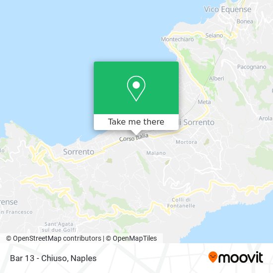 Bar 13 - Chiuso map