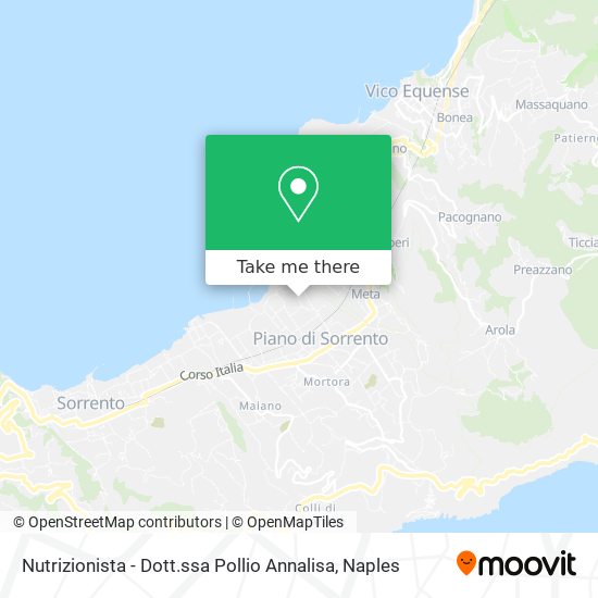 Nutrizionista - Dott.ssa Pollio Annalisa map