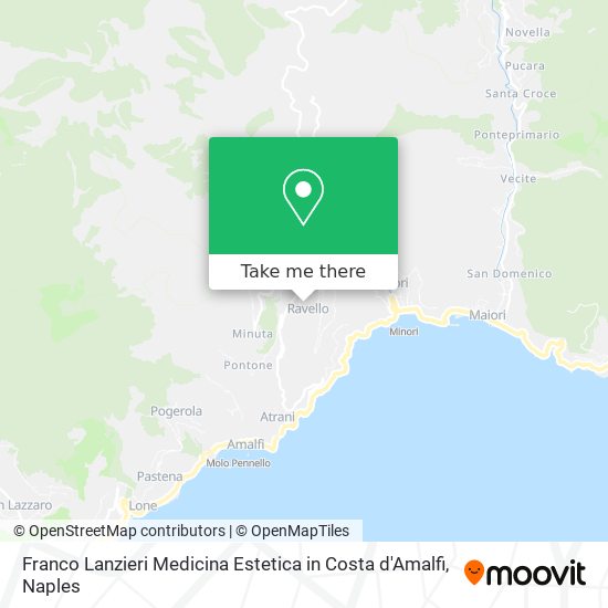 Franco Lanzieri Medicina Estetica in Costa d'Amalfi map