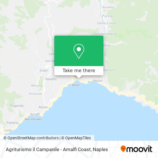 Agriturismo il Campanile - Amalfi Coast map