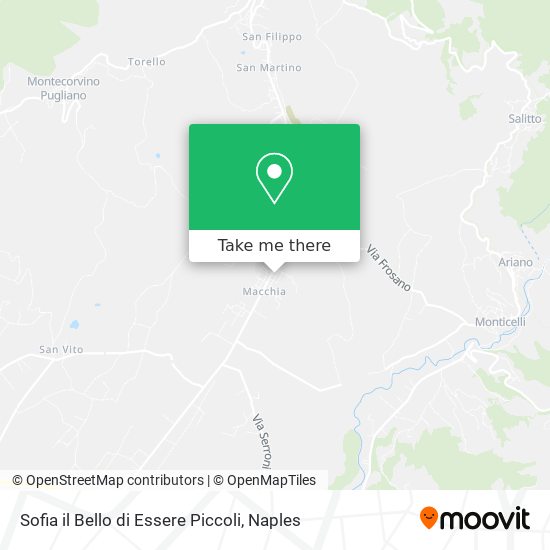 Sofia il Bello di Essere Piccoli map