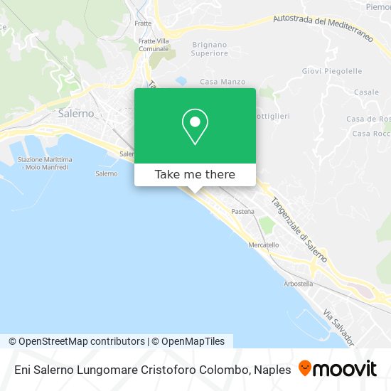Eni Salerno Lungomare Cristoforo Colombo map