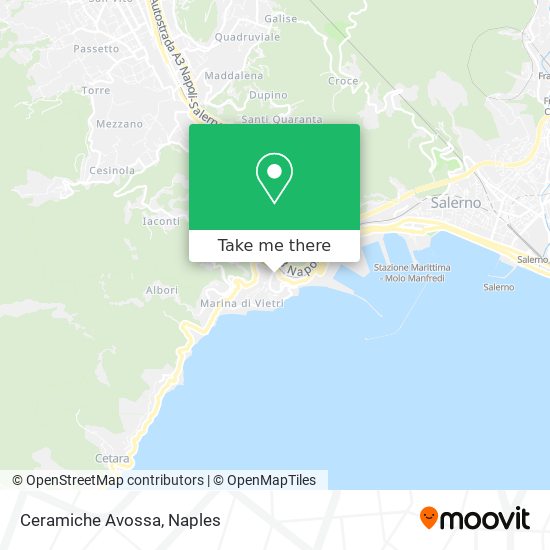 Ceramiche Avossa map