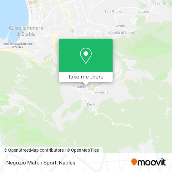 Negozio Match Sport map