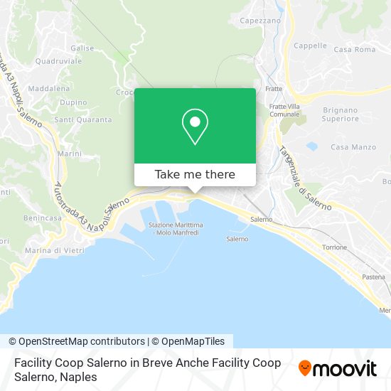 Facility Coop Salerno in Breve Anche Facility Coop Salerno map