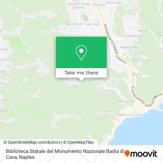 Biblioteca Statale del Monumento Nazionale Badia di Cava map