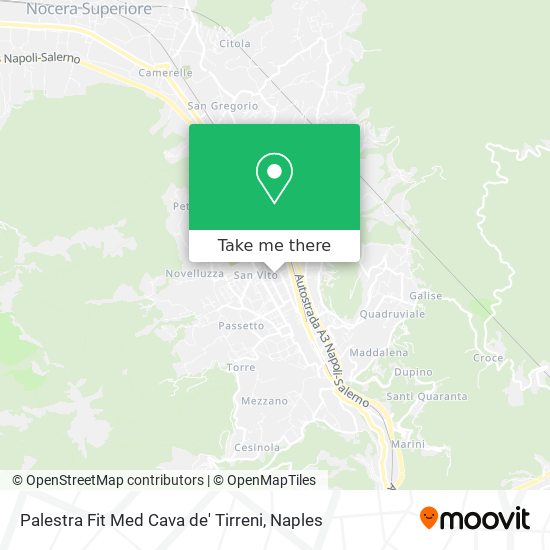 Palestra Fit Med Cava de' Tirreni map