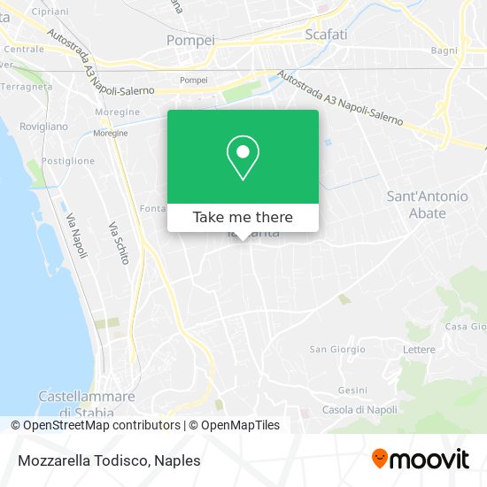 Mozzarella Todisco map
