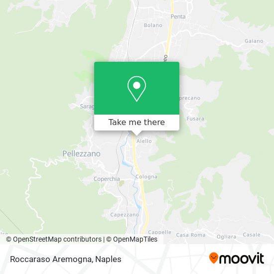 Roccaraso Aremogna map