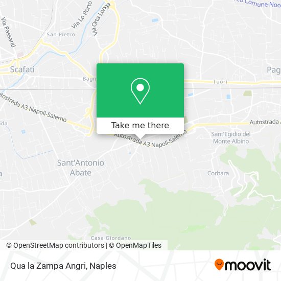 Qua la Zampa Angri map
