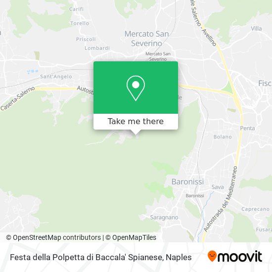 Festa della Polpetta di Baccala' Spianese map