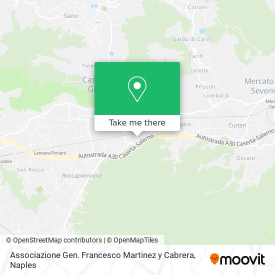 Associazione Gen. Francesco Martinez y Cabrera map