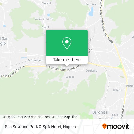 San Severino Park & SpA Hotel map