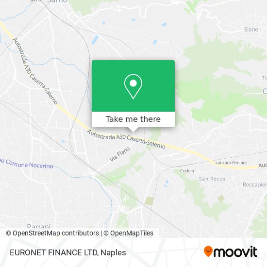 EURONET FINANCE LTD map
