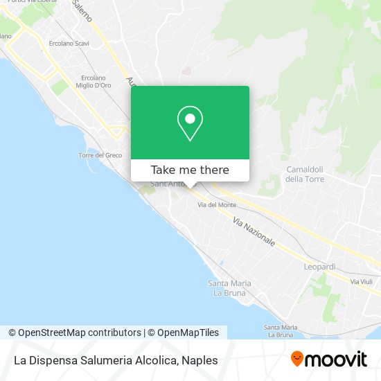La Dispensa Salumeria Alcolica map