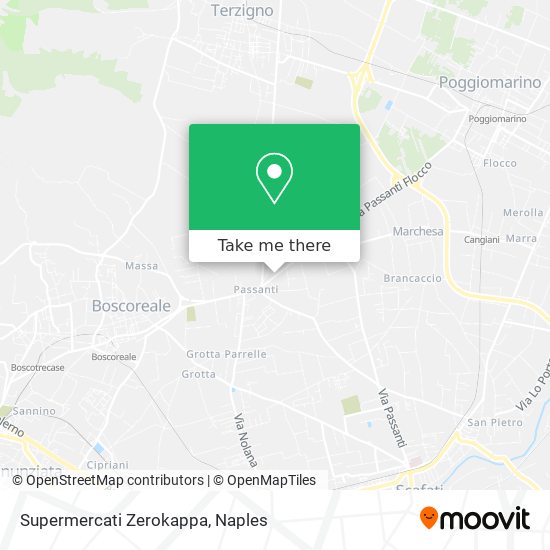Supermercati Zerokappa map